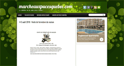 Desktop Screenshot of marcheauxpucesquebec.com