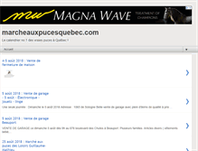 Tablet Screenshot of marcheauxpucesquebec.com